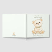 Waterverf Beertje Saliegroen Gastenboek (Volledig)