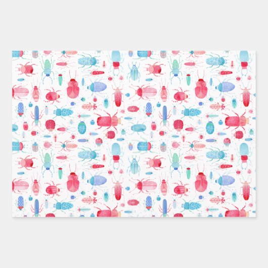 Waterverf Beetle Inpakpapier Vel (Voorkant 2)