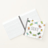 Waterverf Beetle Lovebugs Creëer Sketchbook Notitieboek (Binnen)