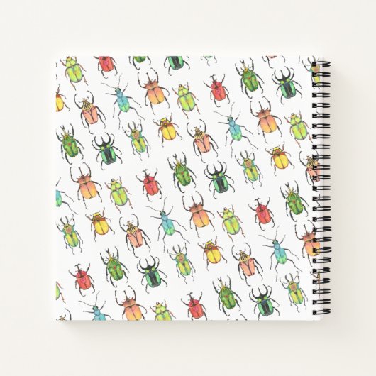 Waterverf Beetle Lovebugs Creëer Sketchbook Notitieboek (Achterkant)