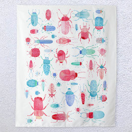 Waterverf Beetle Wandkleed