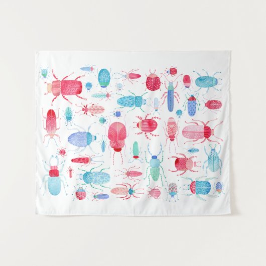 Waterverf Beetle Wandkleed (Voorkant (horizontaal))