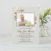 Waterverf - begrafenisuitnodiging | In het liefdev Kaart (Staand voorkant)