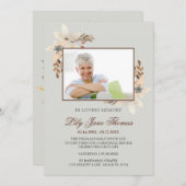 Waterverf - begrafenisuitnodiging | In het liefdev Kaart (Voorkant / Achterkant)