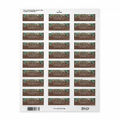 Waterverf Begroeiing Retouradres Etiket (Full Sheet)