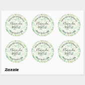 Waterverf Begroeiing UIT DE KEUKEN Ronde Sticker (Vel)