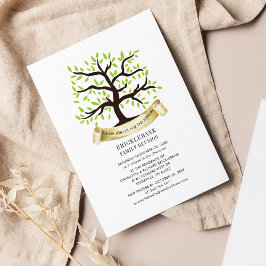 Waterverf begrotingsgezinshereniging genealogieboo