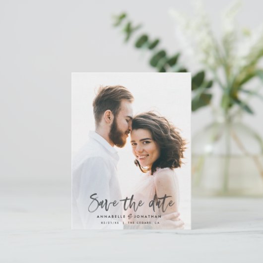 waterverf behalve de datum aankondigingskaart (Staand voorkant)