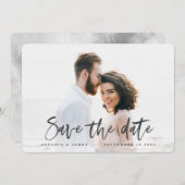 waterverf behalve de datum save the date (Voorkant / Achterkant)