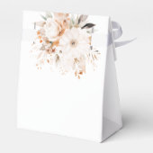 Waterverf beige en gouden bloemen bedankdoosjes (Achterkant)