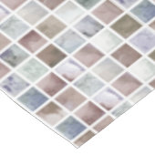 WATERVERF . Beige en grijze vierkanten. Tafelkleed (Gekanteld)