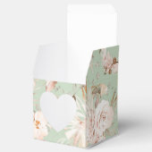 Waterverf beige florale gepersonaliseerde botanisc bedankdoosjes (Geopend)