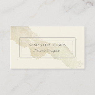 Waterverf Beige Interior Designer Professional Visitekaartje
