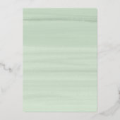 Waterverf Beige Peonies Wreator Rehearsal Lunch Folie Uitnodiging (Achterkant)