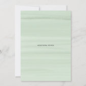 Waterverf Beige Peonies Wreator Rehearsal Lunch Kaart (Achterkant)