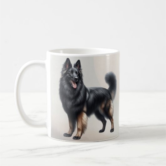 Waterverf Belgian Shepherd Dog Koffiemok (Links)