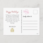 Waterverf Belgian Tervuren Christmas Corporate Feestdagenkaart (Achterkant)