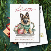 Waterverf Belgian Tervuren Christmas Corporate Feestdagenkaart