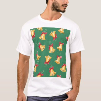 Waterverf Bell Pattern Groen Naadloos T-shirt
