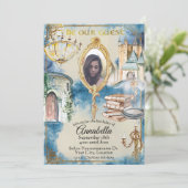 Waterverf Belle en het Beest Fotospiegel Kaart (Staand voorkant)