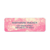 Waterverf bellen | Retouradreslabel Etiket (Voorkant)