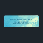 Waterverf bellen | Retouradreslabel Etiket<br><div class="desc">Elegant chic waterverf beluistert pastel background return address label en alle informatie in sans serif font</div>
