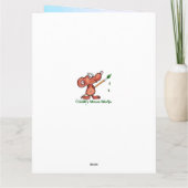 Waterverf Belted Kingfisher Vogel Wildlife Art Bedankkaart (Achterkant)