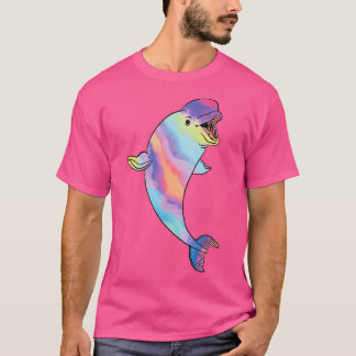 Waterverf beluga t-shirt