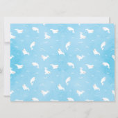 Waterverf Beluga Whale gepersonaliseerde foto Kaart (Achterkant)