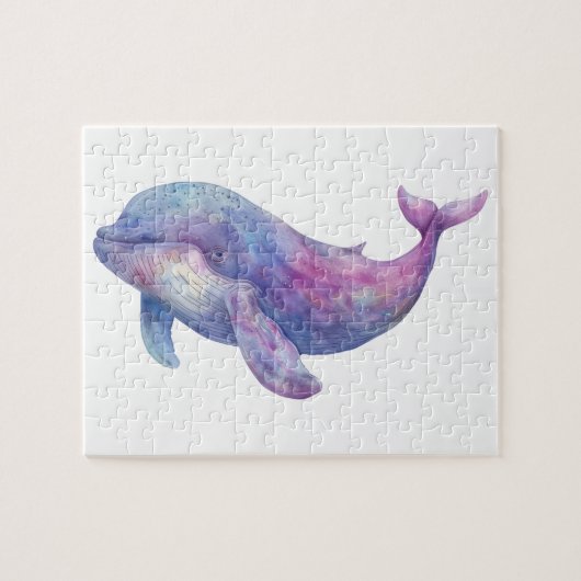 Waterverf Beluga Whale Legpuzzel (Horizontaal)