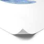 Waterverf Beluga Whale Small Poster (Hoek)