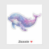 Waterverf Beluga Whale Sticker (Vel)