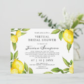 Waterverf beperkt virtueel Vrijgezellenfeest per p Kaart (Staand voorkant)