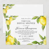 Waterverf beperkt virtueel Vrijgezellenfeest per p Kaart (Voorkant / Achterkant)