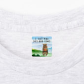 Waterverf Beren | Jouw namen toevoegen Kinder Labels (Aangebracht)