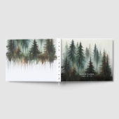 Waterverf Beren rustieke wildernis bruiloft Gastenboek (Volledig)