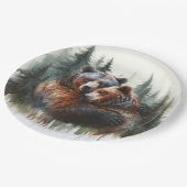 Waterverf Beren rustieke wildernis bruiloft Papieren Bordje (Gekanteld)