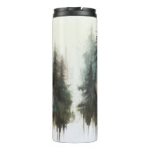 Waterverf Beren rustieke wildernis bruiloft Thermosbeker (Achterkant)