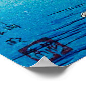  Waterverf berg Fuji 1871-1945 Poster (Hoek)