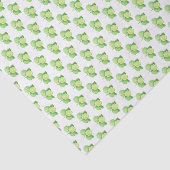 Waterverf Bergamot Citrus Patroon Tissuepapier (Detail)