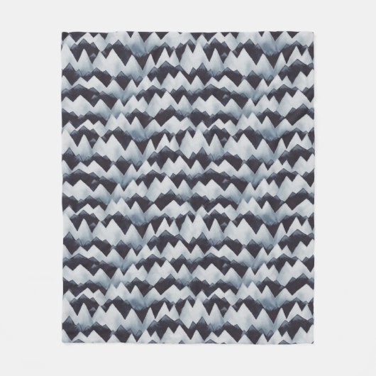 Waterverf bergband patroonventilator fleece deken (Voorkant)