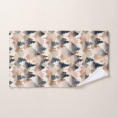 Waterverf bergboom Boho Monogram Bad Handdoek (Handdoek)
