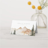 Waterverf Bergbos Pine Plaatskaartje (Voorkant)