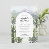 Waterverf Bergbosboog Vrijgezellenfeest Kaart (Staand voorkant)