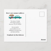 Waterverf Bergen Auto en Camper Nieuw Adres Po Briefkaart (Achterkant)