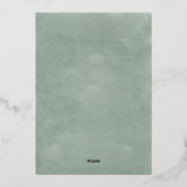 Waterverf bergen buitenweg bestemming bruiloft folie uitnodiging (Achterkant)