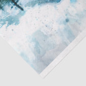 Waterverf bergen, debetpapier tissuepapier (Detail)