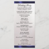 Waterverf Bergen en lint bruiloft Programmakaart (Achterkant)