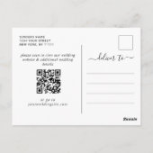 Waterverf bergen Forest Wedding Save the Date Briefkaart (Achterkant)