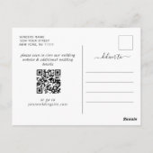 Waterverf bergen Forest Wedding Save the Date Briefkaart (Achterkant)
